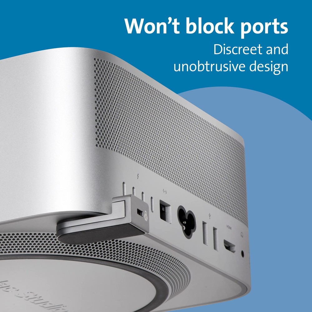 Kensington Lock Designed for Mac Studio Locking Adapter Silver