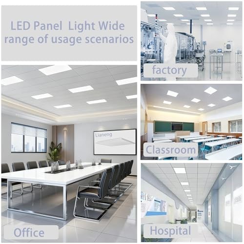 LED Flat Panel Light,Drop Ceiling Lights,5 CCT 3000K-6500K Adjustable & 5 2x2