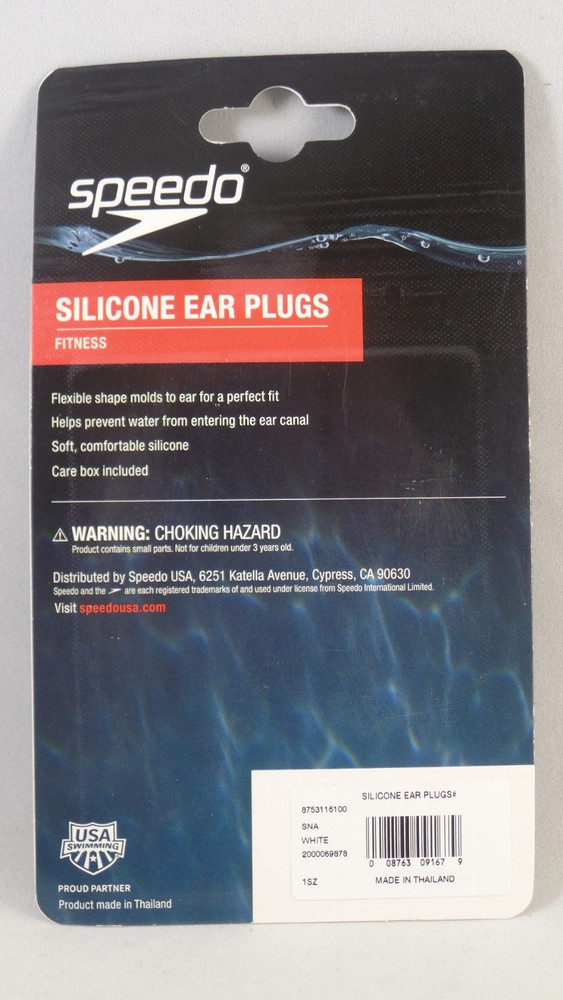 NEW Speedo Silicone Ear Plugs 2 pair