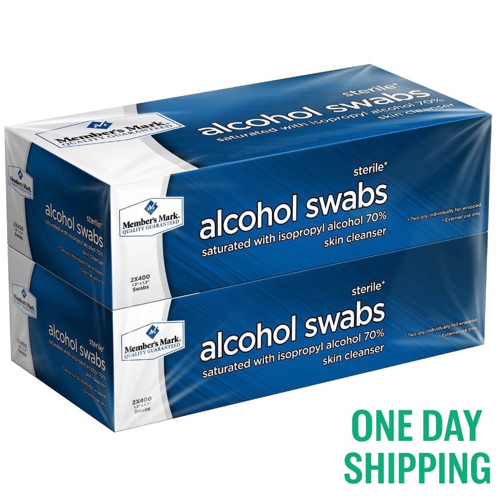 Member's Mark Sterile Alcohol Swabs 70% Isopropyl 800 Count