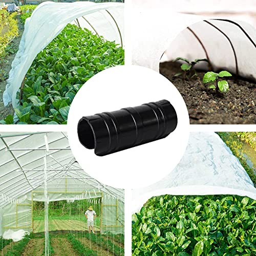 60PCS Greenhouse Clips Greenhouse Clamps Black Plastic Clamps Garden 1 1/4 Inch