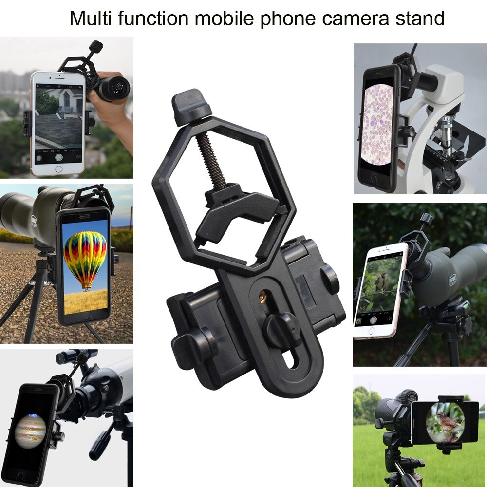 Metal Mobile Phone Holder Adapter Bracket Binoculars Monocular Scope Telescope