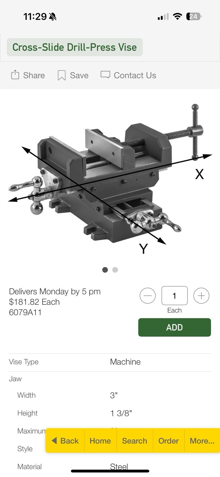 Cross Slide Drill Press Vise