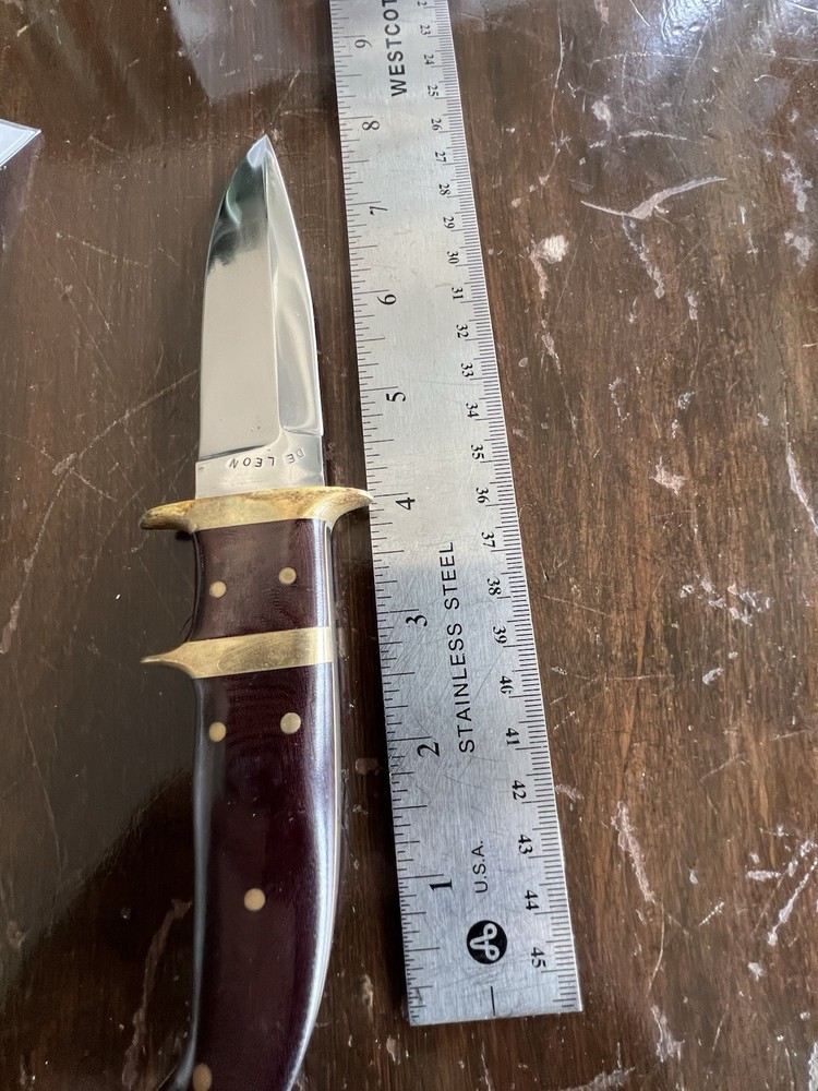 Enedino De Leon 4 “ Fighter ( SV ) Stamp , Custom Sheath