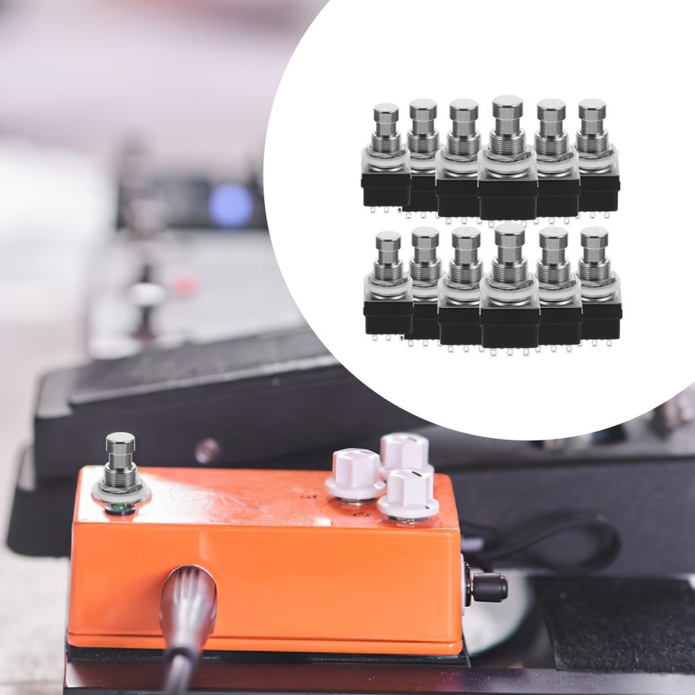 12 Pcs Guitar Effect Footswitch Topper Effector Musical Mini Toggle
