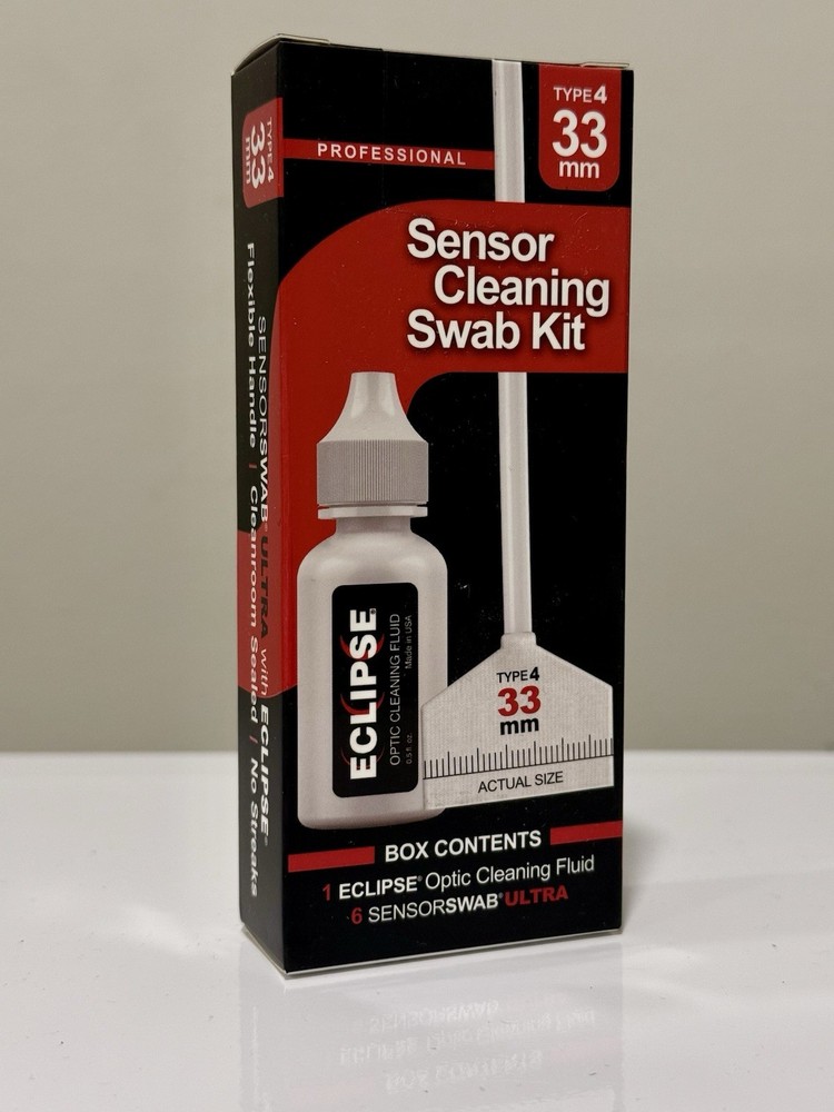 Photographic Solutions Sensor Cleaning Swab Kit Type 4 33mm with Eclipse Fluid