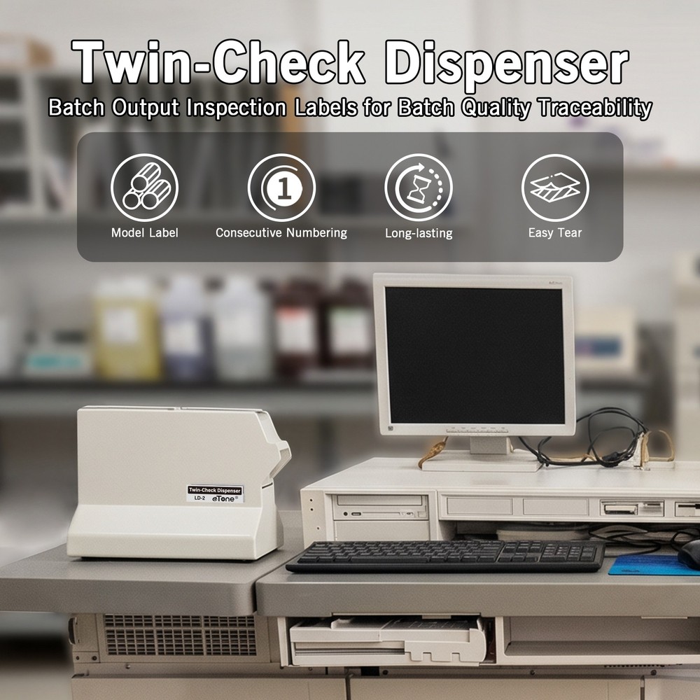 Twin-Check Dispenser Machine For Check Labels Noritsu Fuji Negative Development