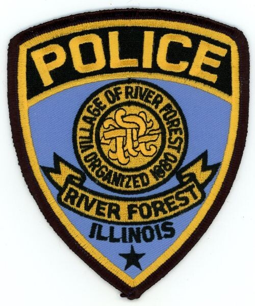 ILLINOIS IL RIVER FOREST POLICE NICE SHOULDER PATCH SHERIFF