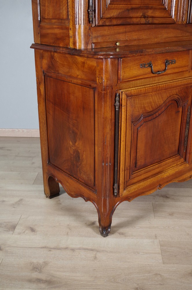19th Century Walnut Transition Two Body Sideboard