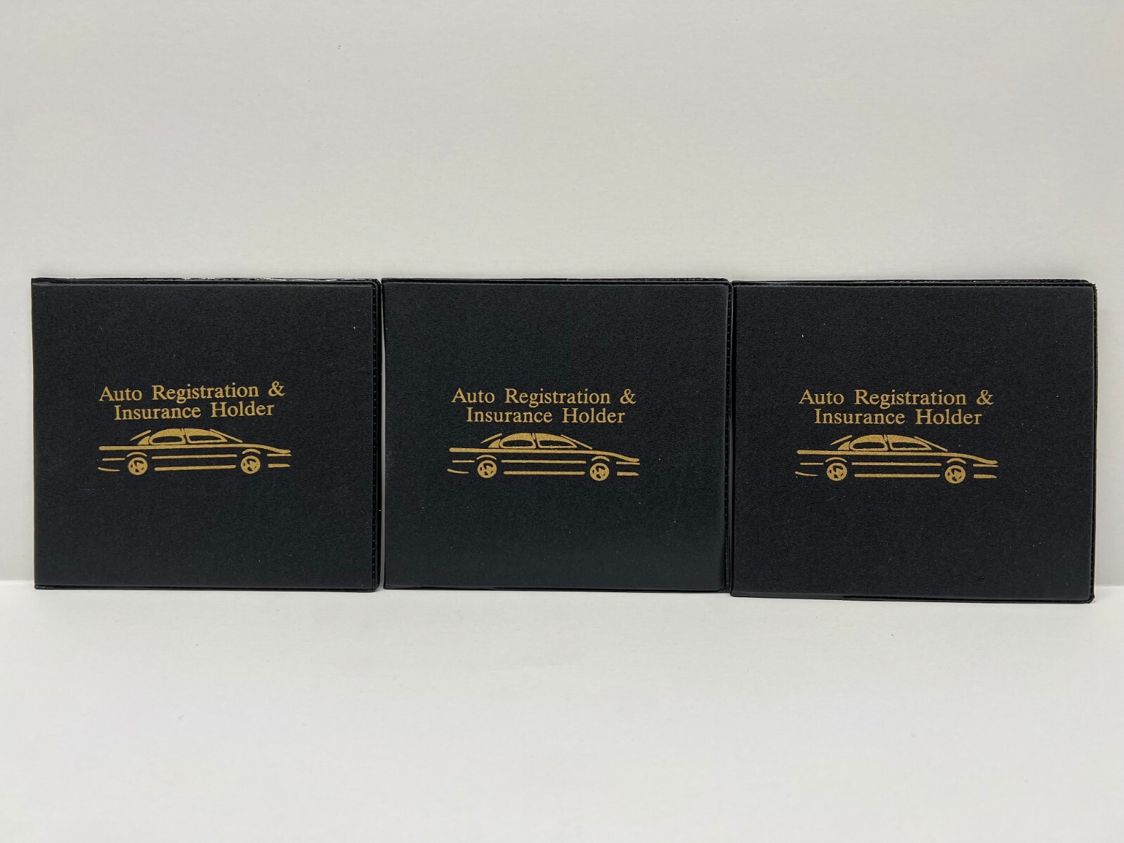 3 Auto Car Truck Registration And Insurance Case Document Holder Wallet Folder