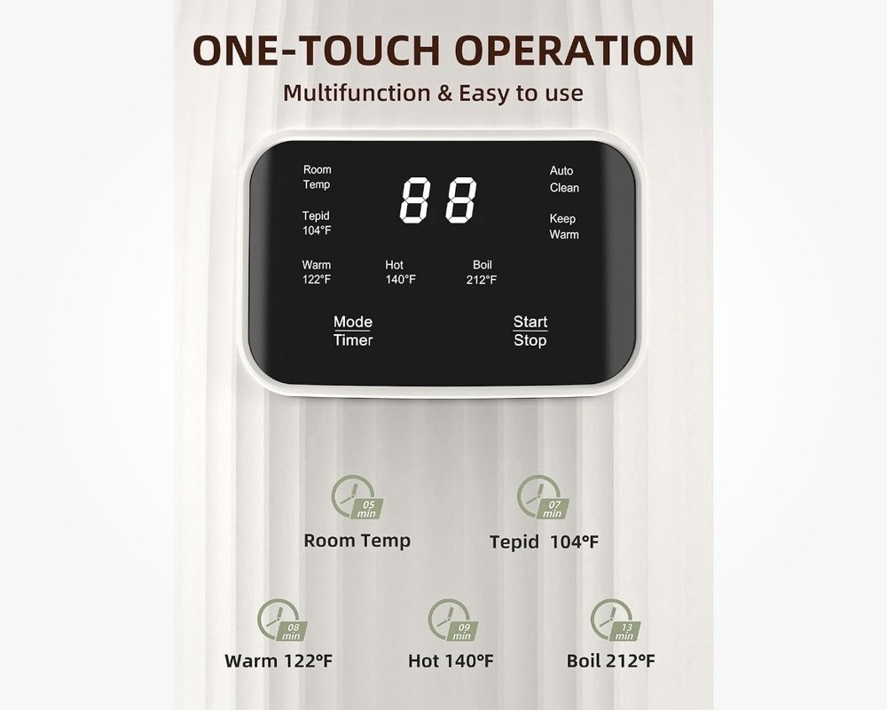 20oz Nut Milk Maker Machine ~ Multi-Functional Automatic w/ 10 Blades