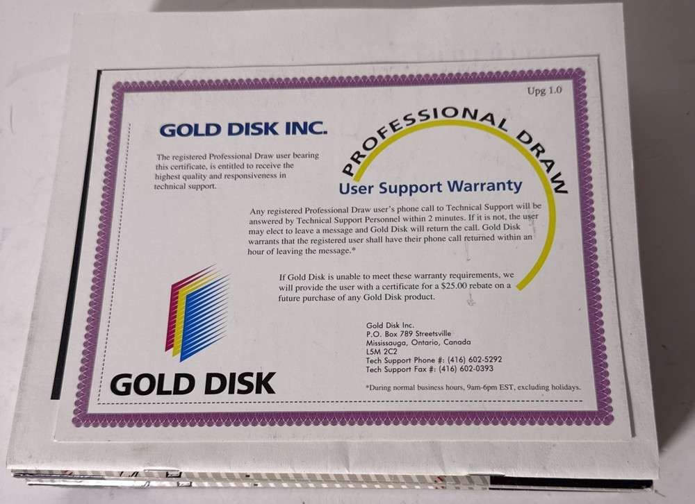Professional Draw - Gold Disk - PC DOS Disk Set