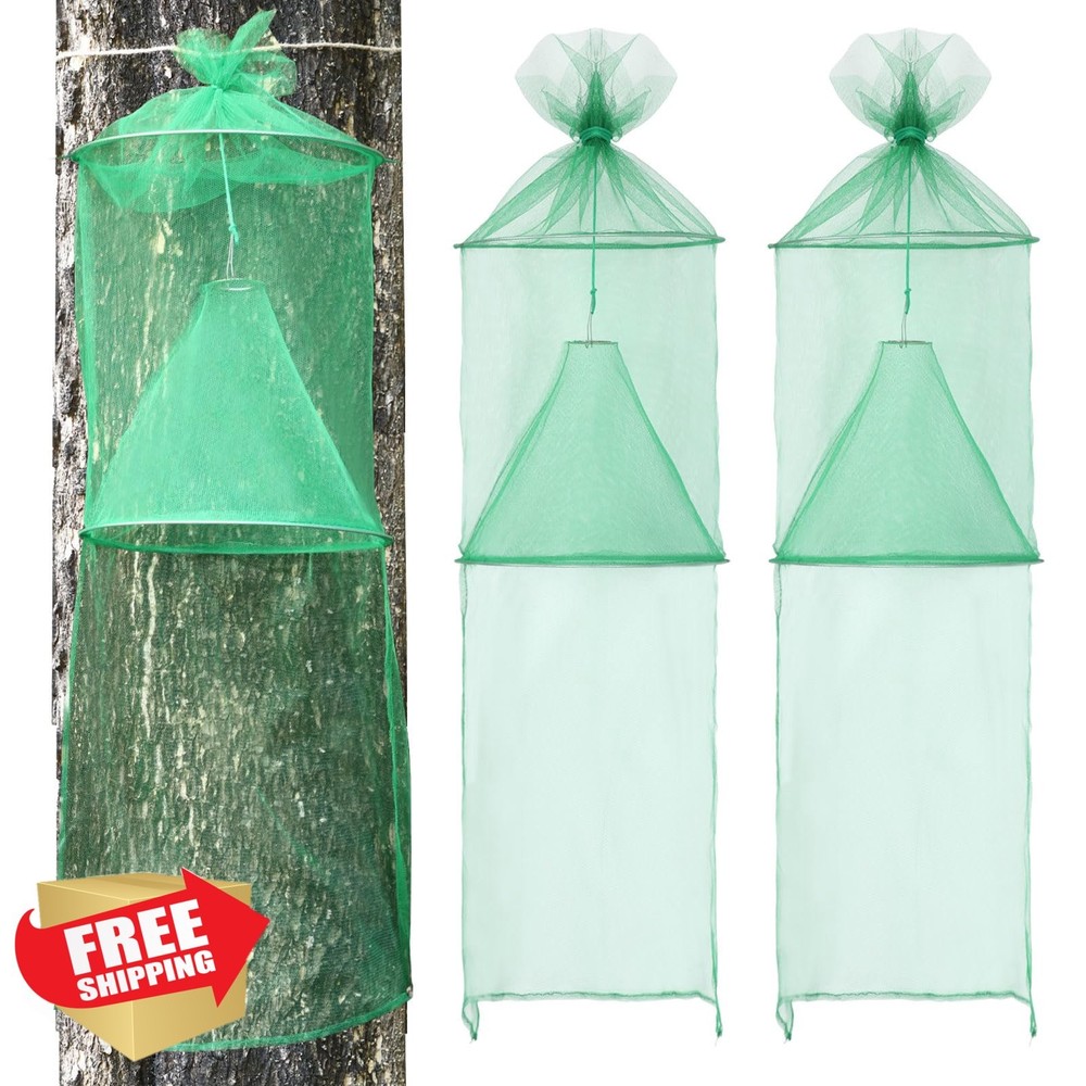 2 Spotted Lanternfly Traps Mesh Green Tree Killer w/ Rope