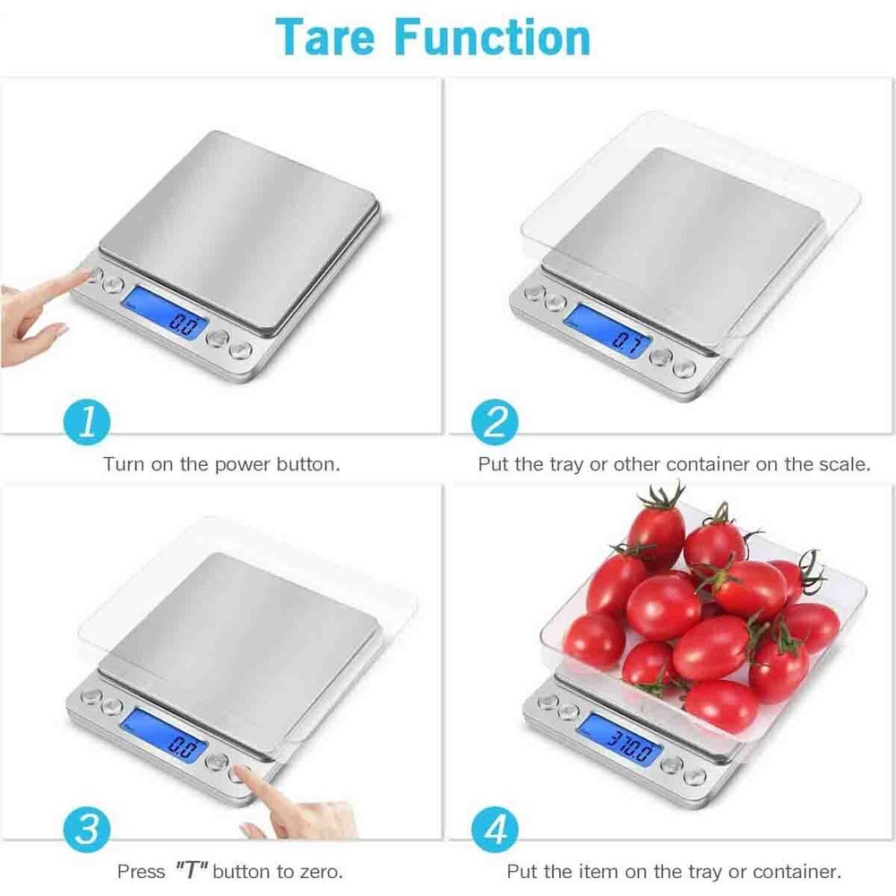 3000G Food Meat Electronic Scale Digital Kitchen Multi-Function Weight Tool LCD