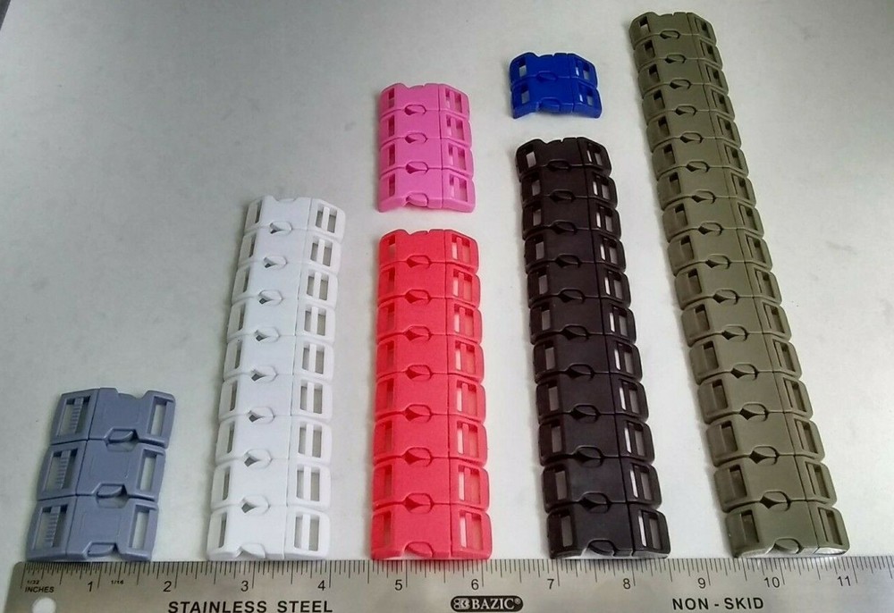Curved 1/2 Side Release Plastic Buckles 53 Pack