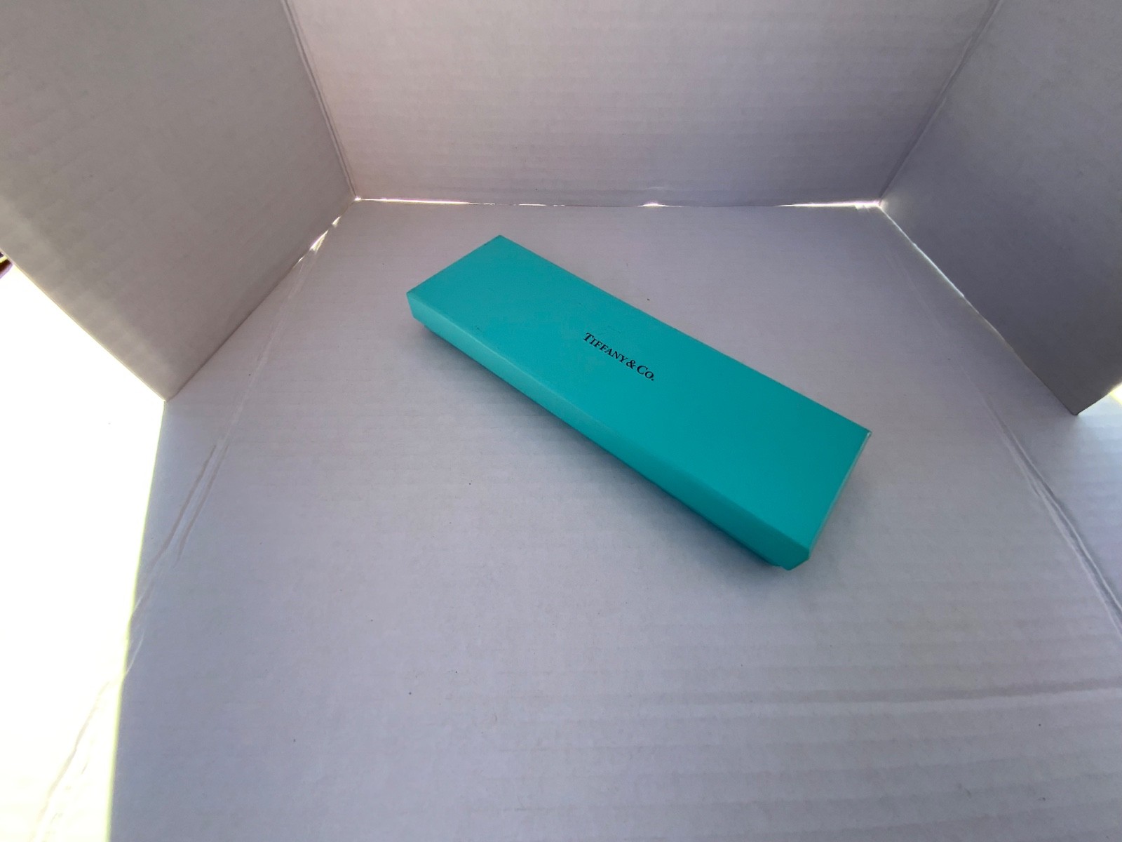 Tiffany & Co. Gold Plated & Blue Lacquer Enamel Ballpoint Pen -New in Box