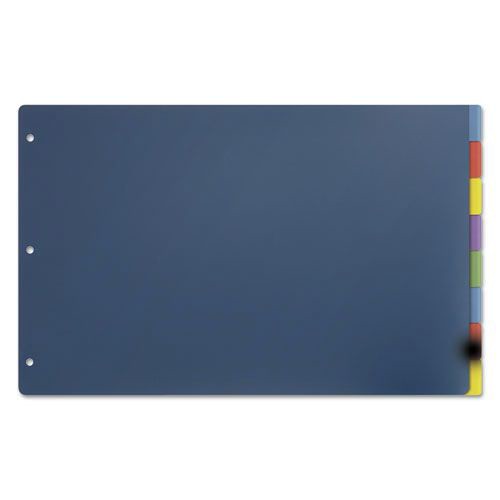 Cardinal 84251 8-Tab Tabloid-Size Poly Index Divider - Assorted (4/Pack) New