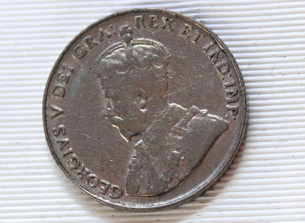 1936 Canada 5 Cents George V