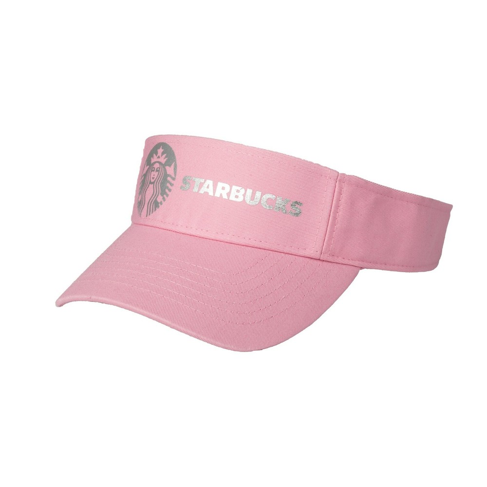 Soft Metallic Foil Design Starbucks Visor Cap
