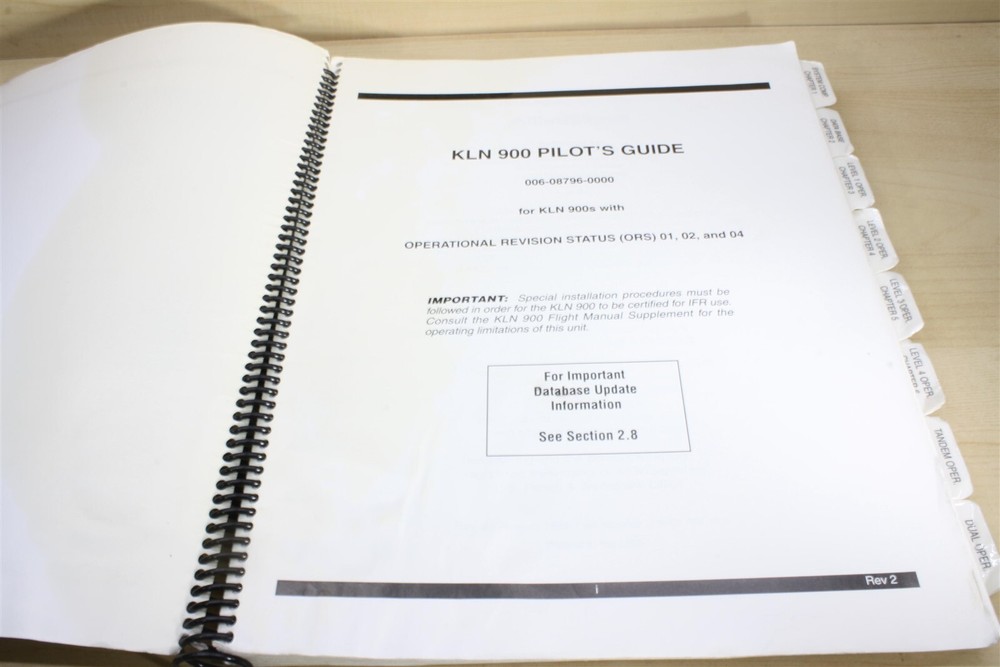 King KLN-900 Pilot's Guide Manual