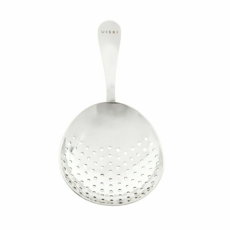 Viski Professional Stainless Steel Julep Strainer- Cocktail Mixing Bar Tool