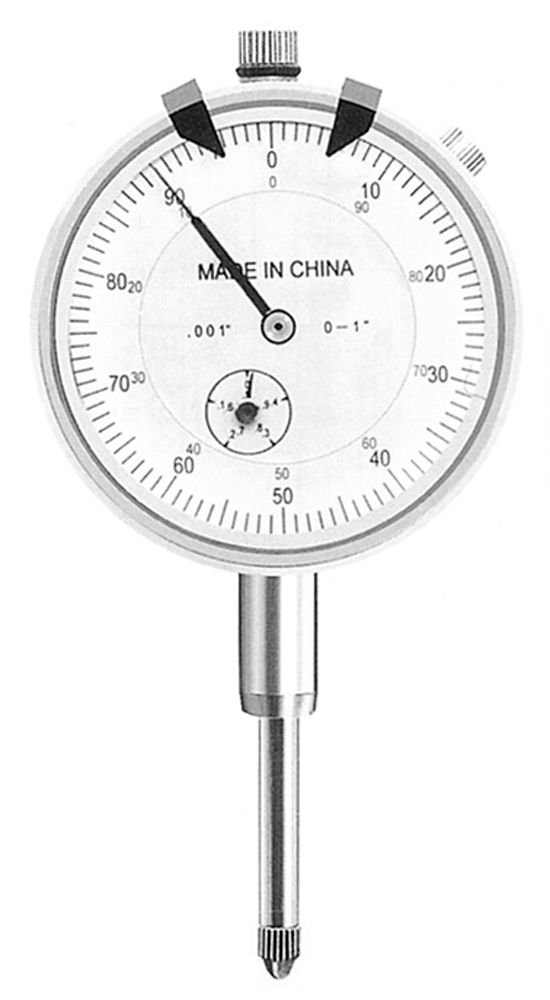 1/4" Dial Travel Indicator -  White Face