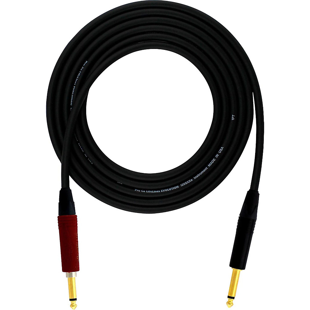 Pro Co Evolution Studio/Stage Silent Straight - Straight Instrument Cable 50 FT