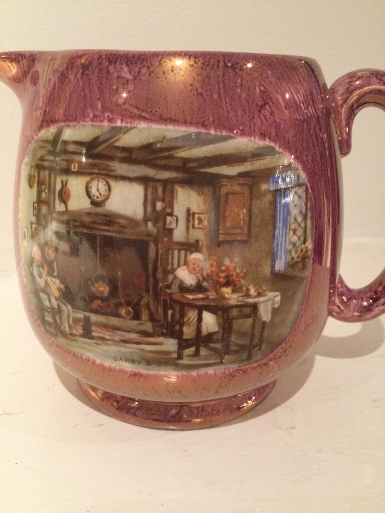 Manley pitcher lustreware made in England 4”