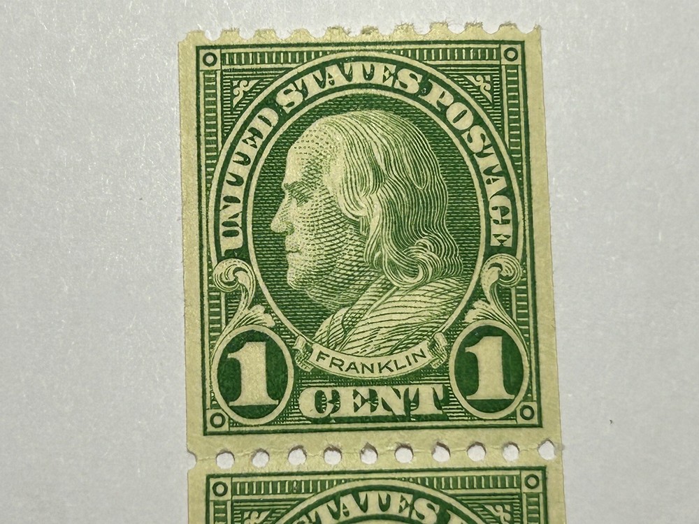 Benjamin Franklin 1 Cent Stamp U.S. Postage Green Mint Never Hinged