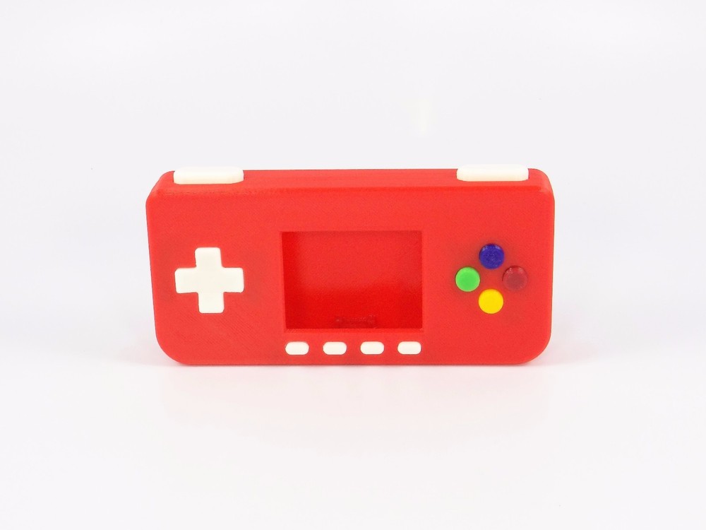PiGRRL Zero Game Boy Case RED NinjaFlex Buttons Screws Raspberry Pi Zero Gameboy