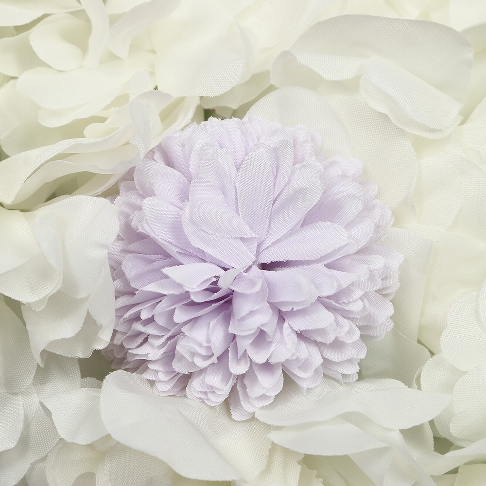 3D Flower Wall Panel-12pcs Artificial Flower Wall Background Silk Rose Wedding