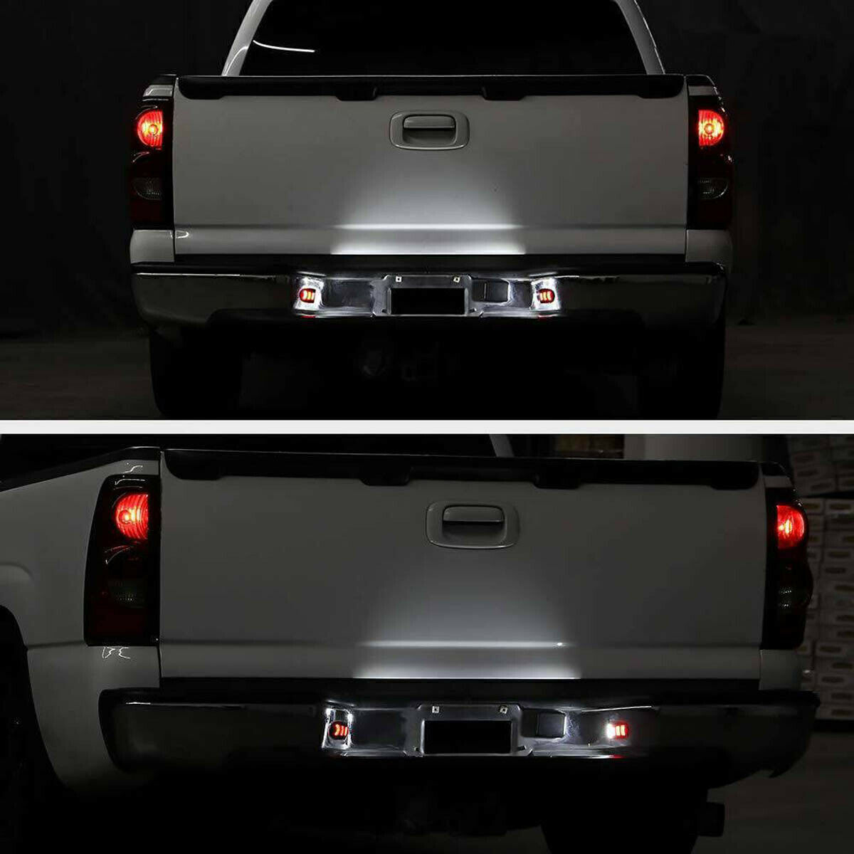 For Avalanche For Silverado Tahoe LED License Number Plate Lights Tag Rear Lamps