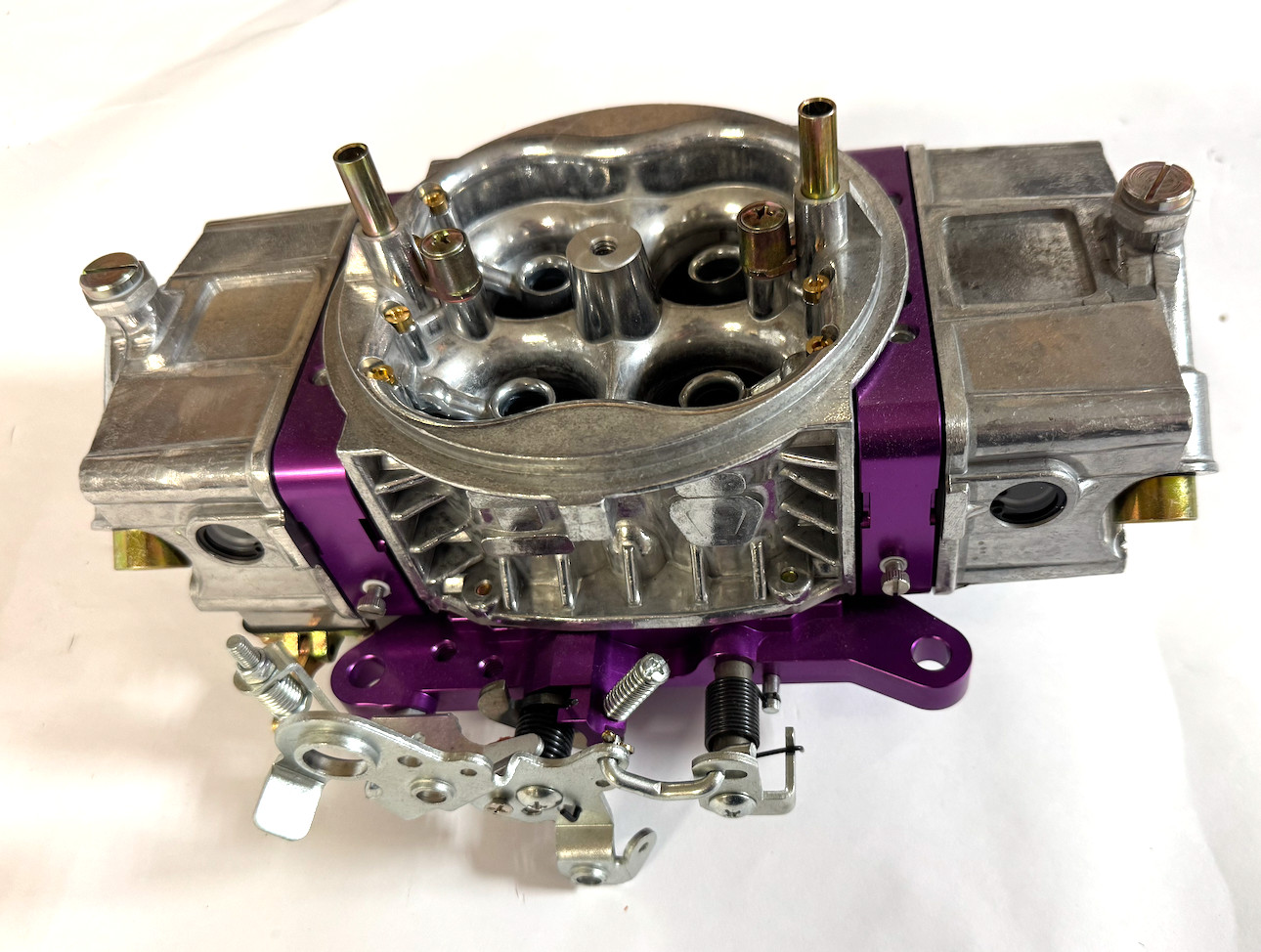850 Carb Holley Style 850HP 4 Barrel Double Pump Pumper Carburetor PURPLE SATIN