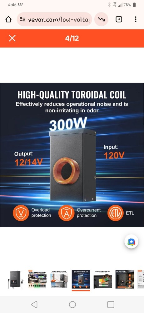 300W Low Voltage Landscape Transformer