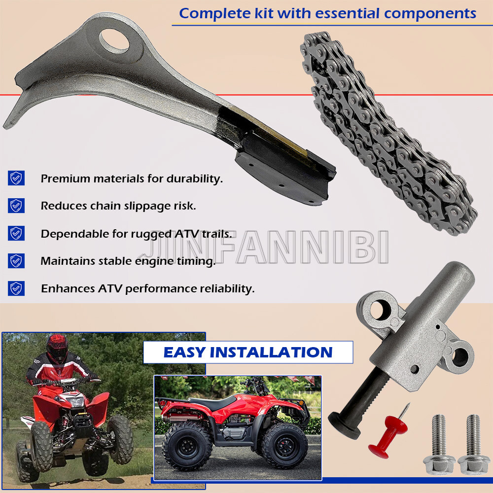 Cam Timing Chain Tensioner Arm Kit for Honda Recon 250 TRX250TM TRX250TE 02-2024