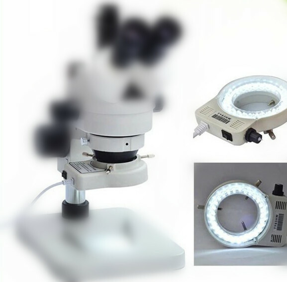 56 LED Microscope Ring Light Illuminator with Dimmer for Stereo Microscope