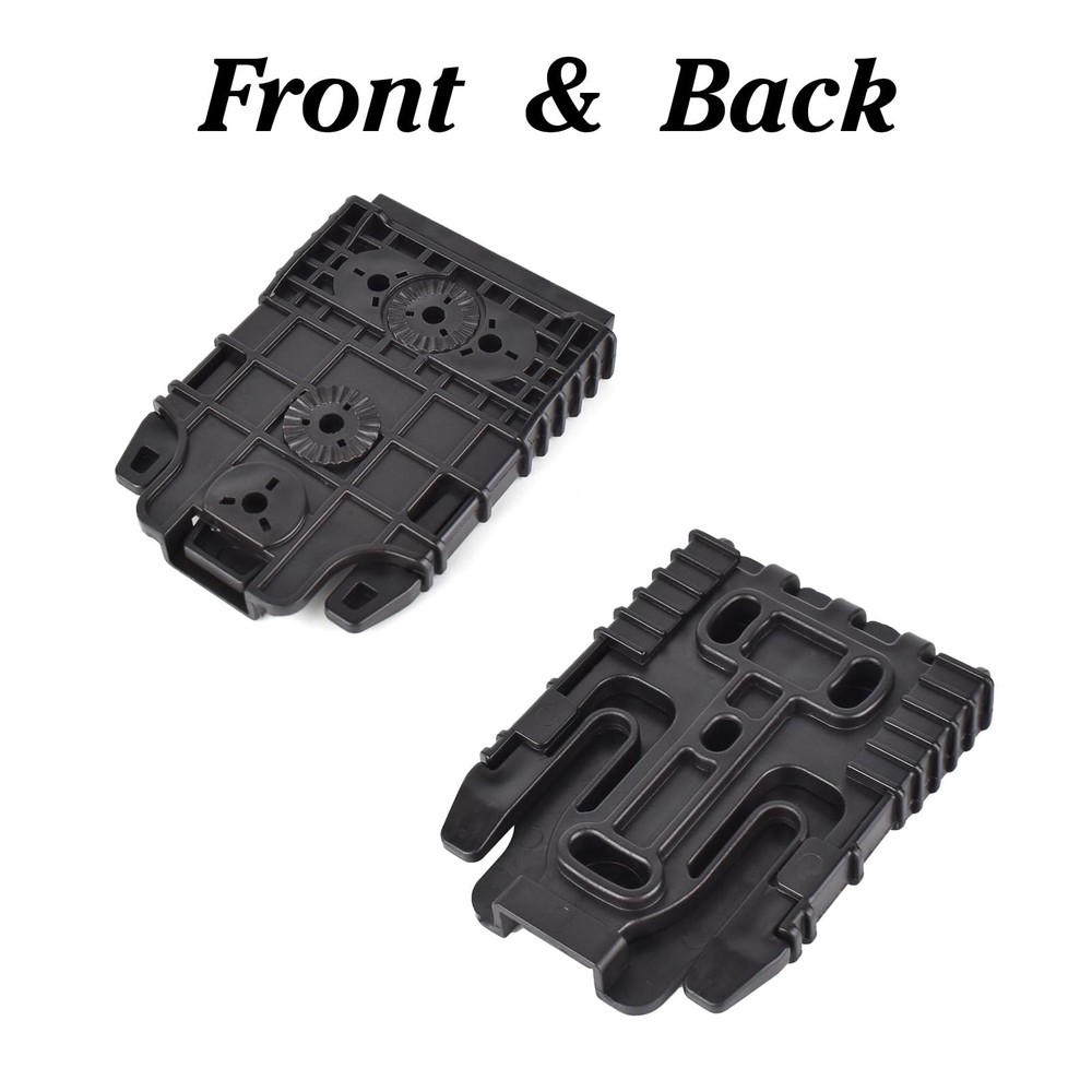 Quick Locking System Kit Belt Loop Drop Leg Holster Fork Plate Black