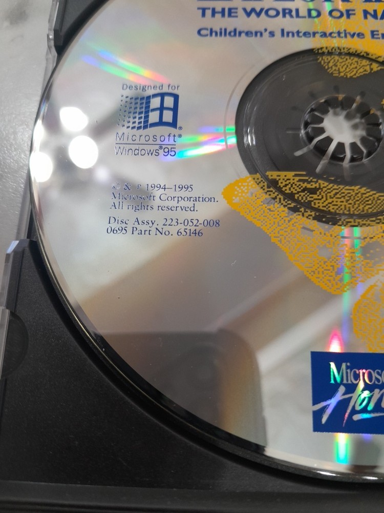 Microsoft Explorapedia Childrens Interactive Encyclo Windows 95 1995