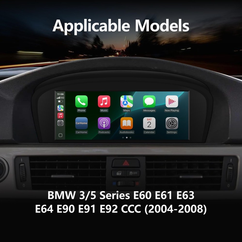 Wireless CarPlay TouchScreen For CCC BMW 3/5 Series E90 E91 E92/93 E60 E61 E63