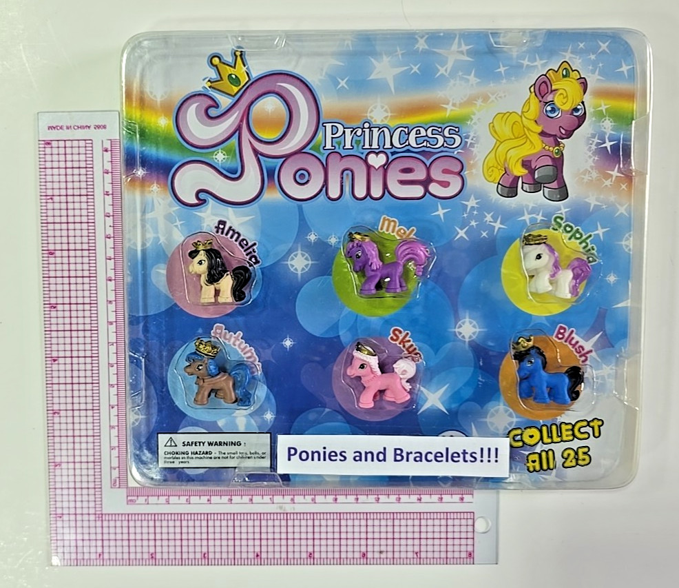 Vintage Vending Display Board Princess Ponies 0578