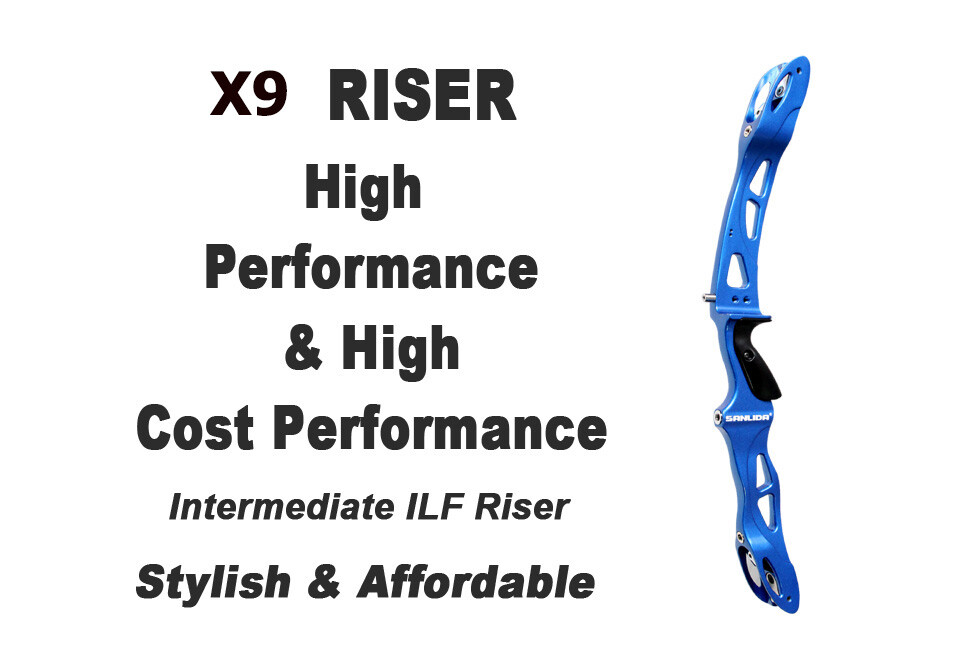 Sanlida X9 25 Inch Intermediate ILF Recurve Bow Riser, Target Bow Riser Archery