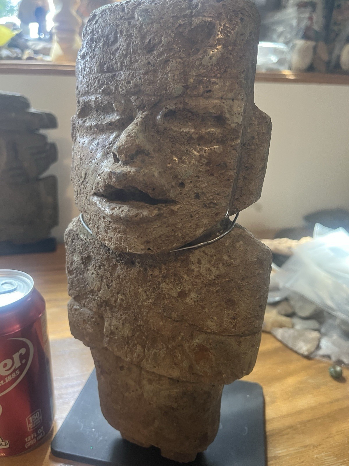 Massive Olmec 11” Stone Figure PreColumbian Ancient Artifact Teotihuacan Mayan