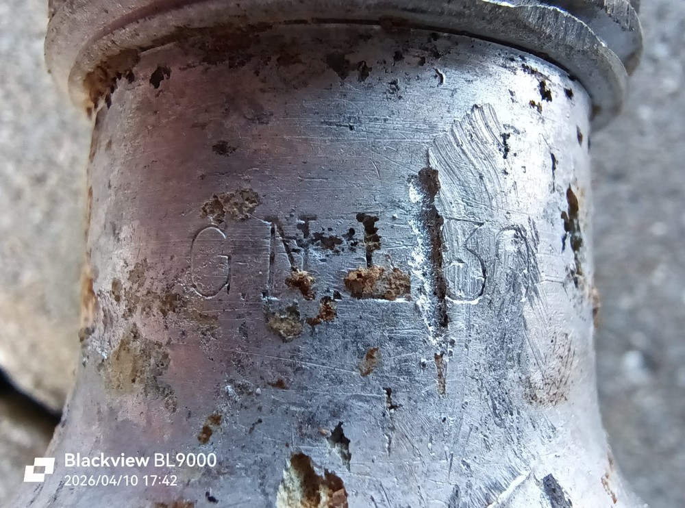 WW2 German Battle Damaged Canteen; MARKED