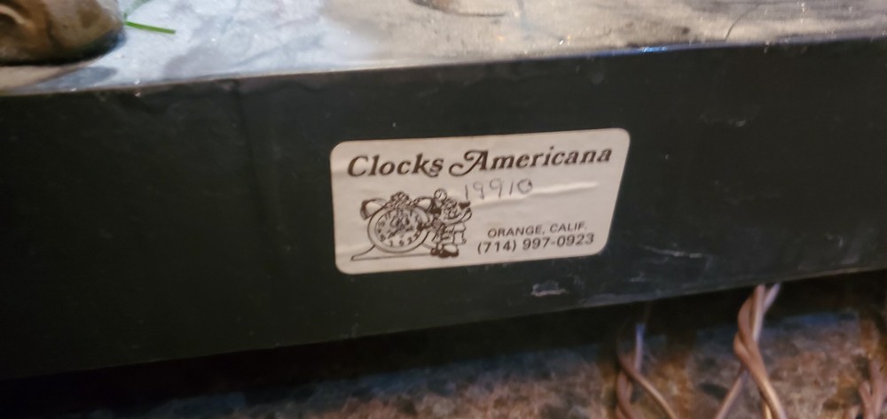 An Antique New Haven "Ivanhoe" Statue Clock