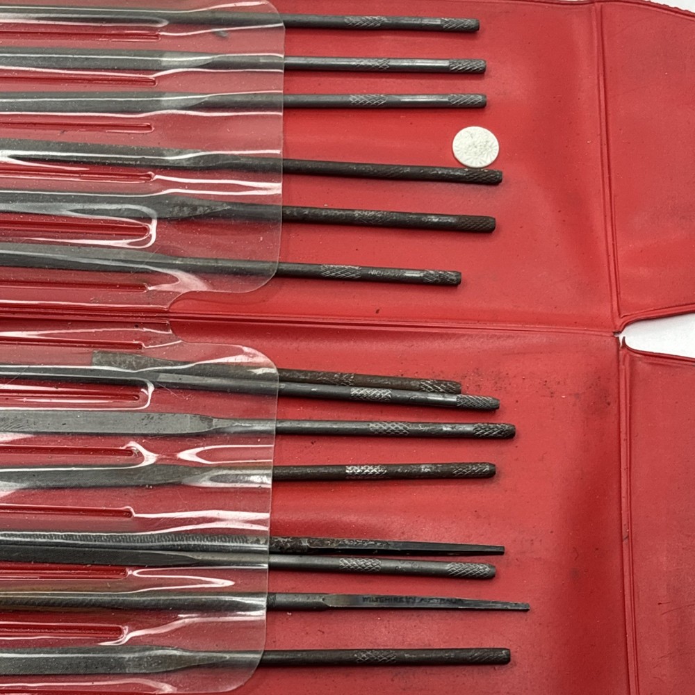 Nicholson Round Handle Needle File Set 5.5" Assorted 12 Pc. Set READ
