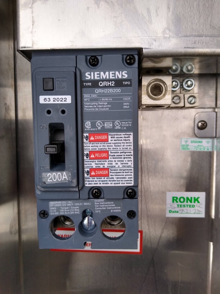 Ronk MSB320LE-UG Meter Base 320/400 Amp Single Phase Lever Bypass + Breakers