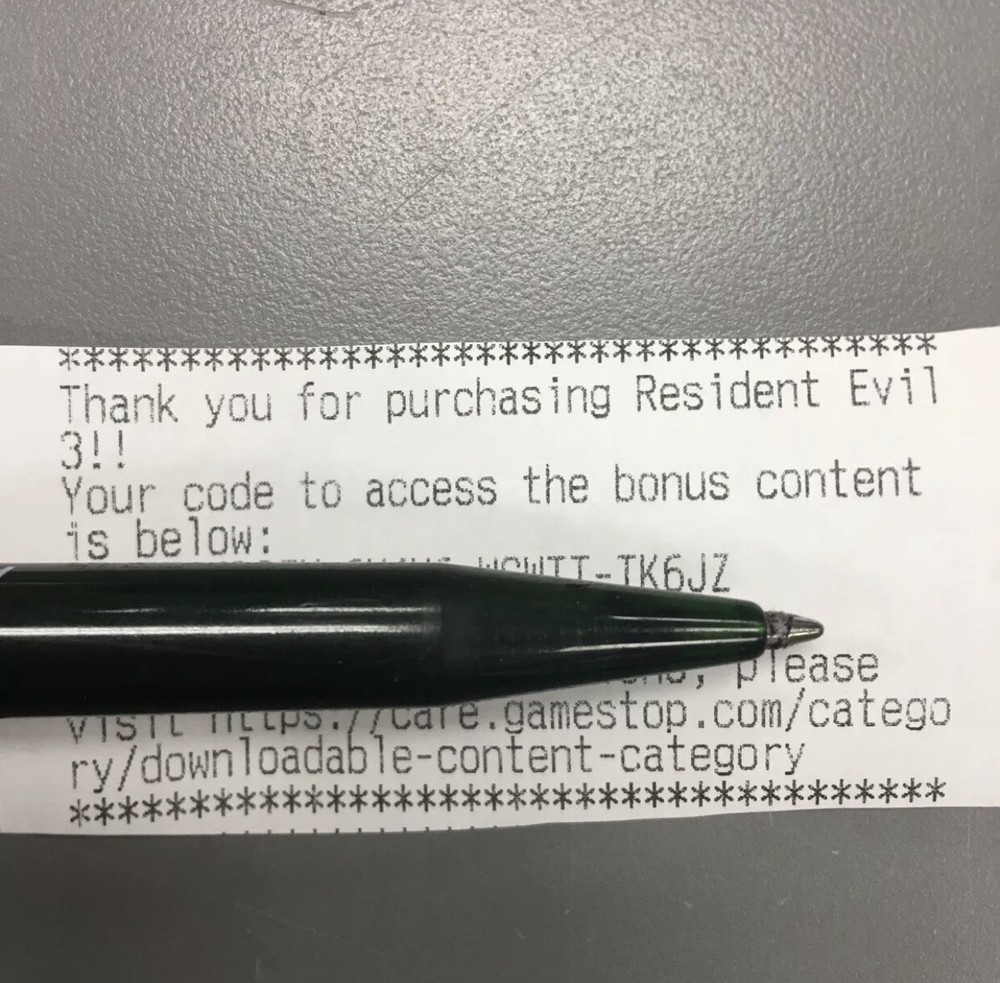 Resident Evil 3 Remake Xbox One Preorder DLC CODE ONLY Classic Costume Pack