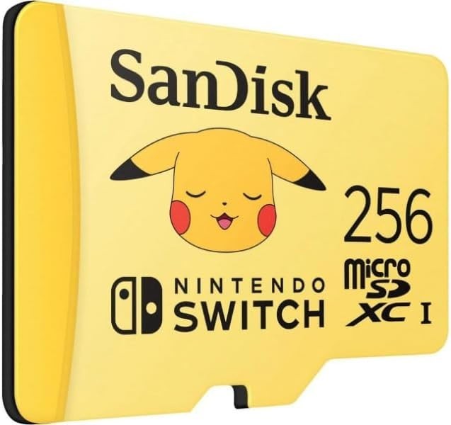 SanDisk 256GB Nintendo Switch Pokemon Edition Micro SD MicroSDXC Gaming Card