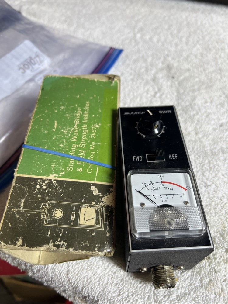 ARCHER STANDING WAVE BRIDGE FIELD STRENGTH INDICATOR CB RADIO SWR METER