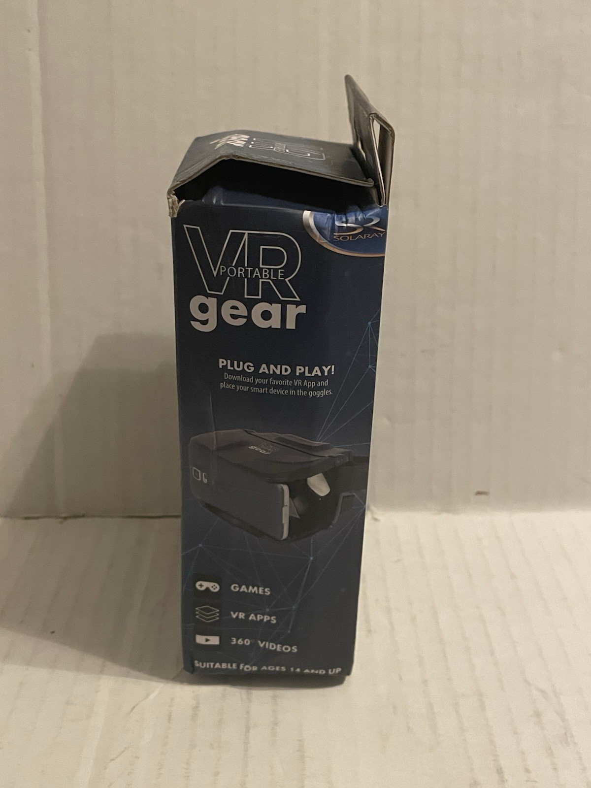 SOLARAY VR Portable Gear Compatible W/ iOS & Android (Damaged Box)